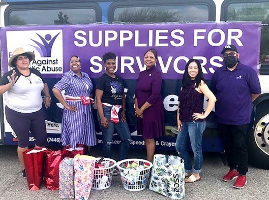 Emerge (A Local Domestic ViolenceAbuse Shelter) Stuff the Bus Event